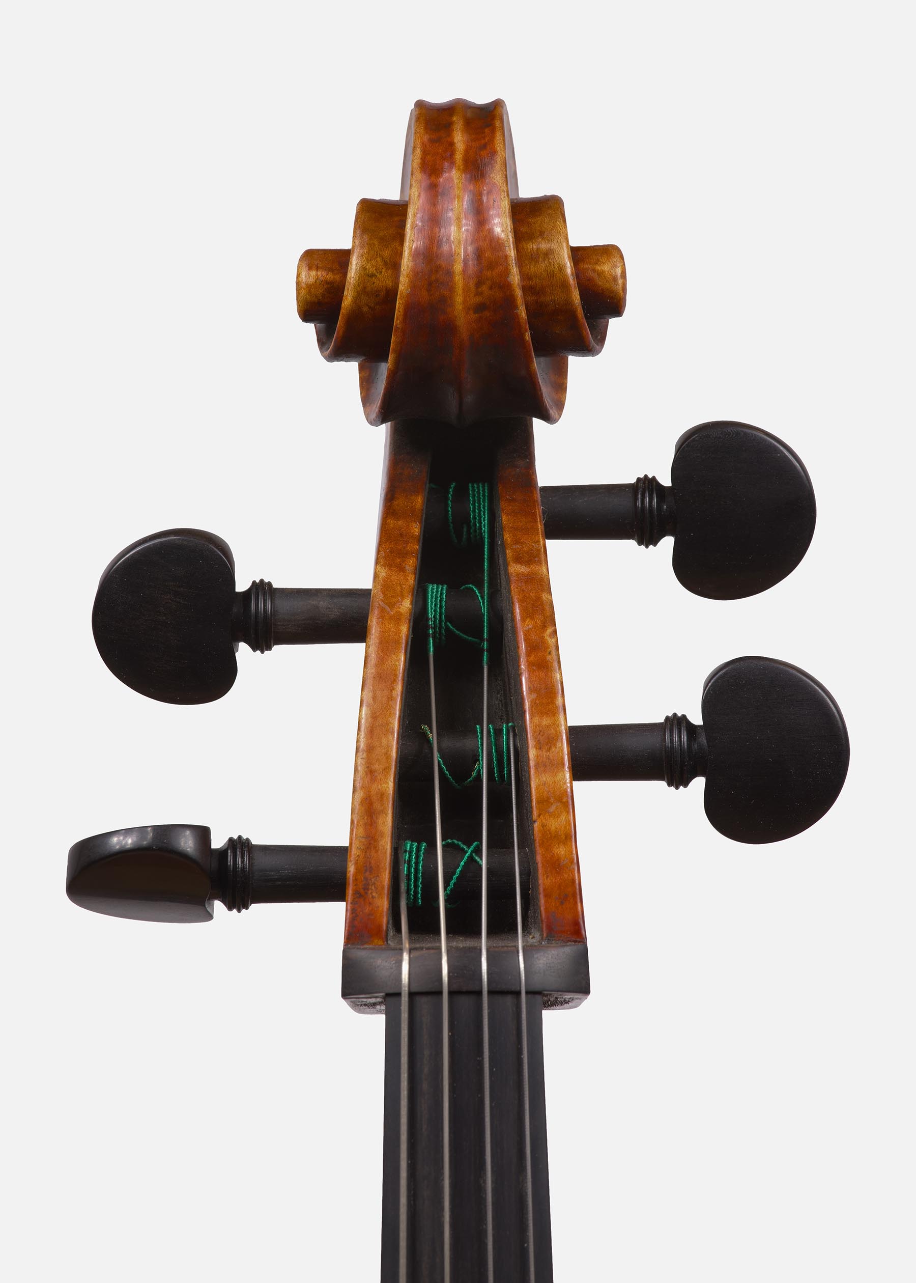 Cello, modelled after a cello by Giovanni Battista Guadagnini. Ian McWilliams, 2026. Crawford Instruments
