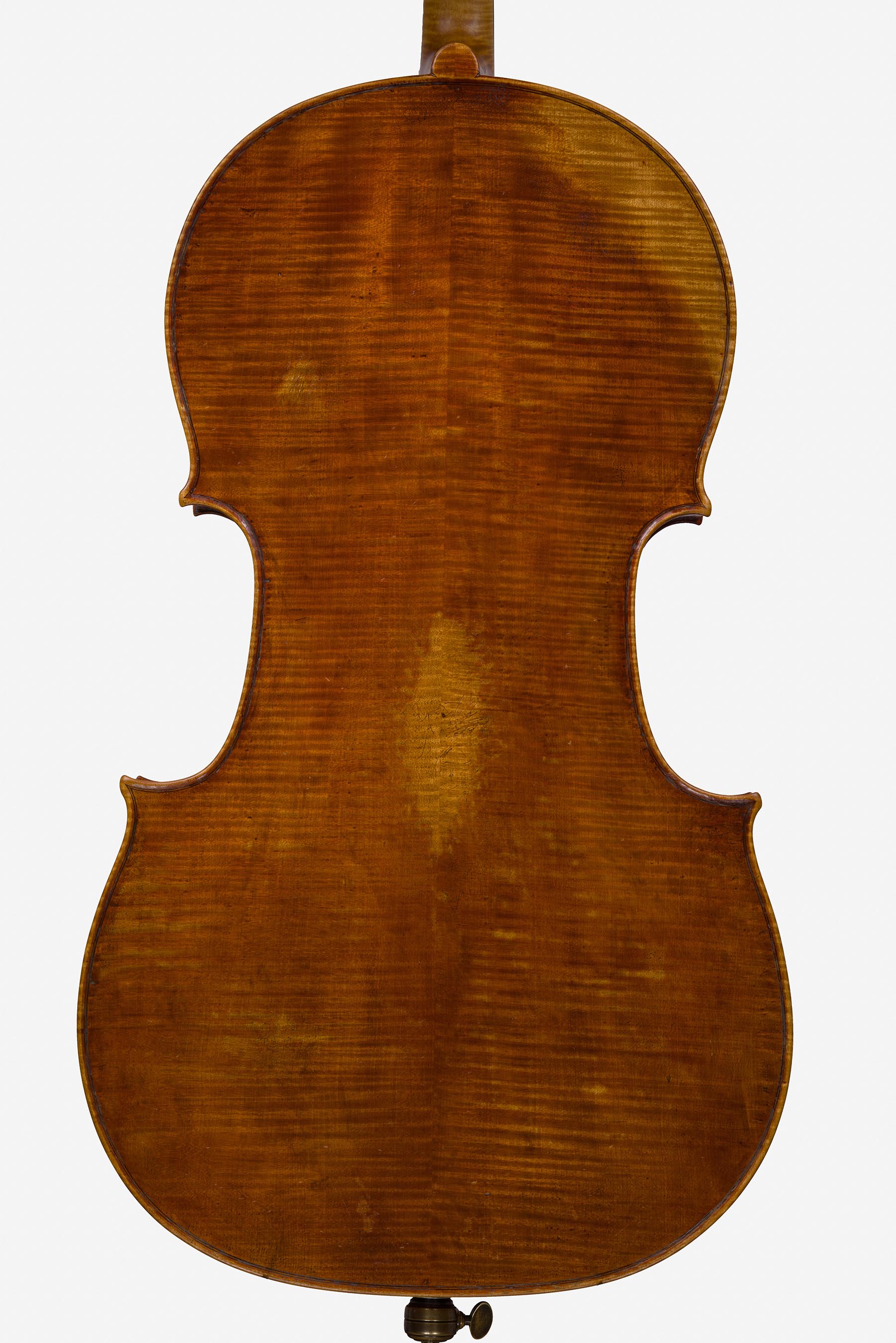 Cello, modelled after a cello by Giovanni Battista Guadagnini. Ian McWilliams, 2026. Crawford Instruments