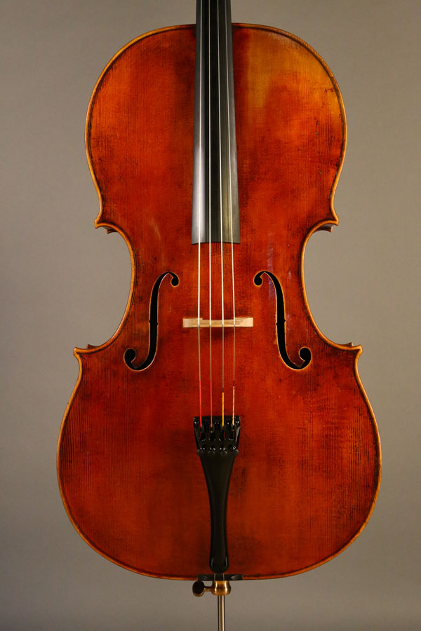 Cello, nach einem Modell von M. Goffriller. Ian McWilliams, 2021. Crawford Instruments