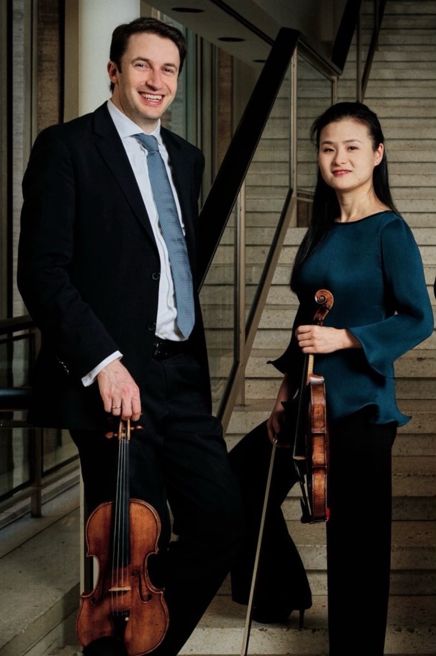 Noah Bendix-Balgley, 1. Concertmaster Berlin Philharmonics and Shanshan Yao, Solo-Violinist